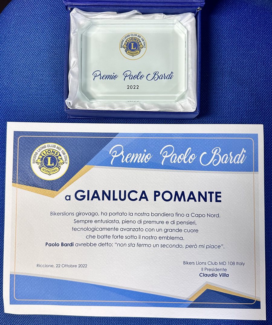 * Premio Paolo Bardi *<br>Gianluca Pomante - La Targa